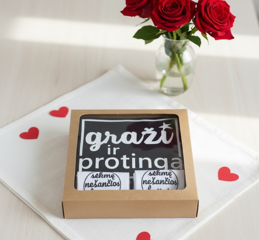 Dovanų rinkinys moterims "Graži ir protinga" - Image 2