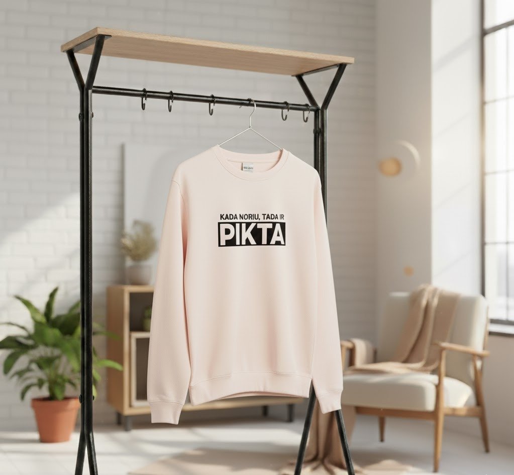 Moteriškas džemperis "Kada noriu, tada ir pikta" - Image 2