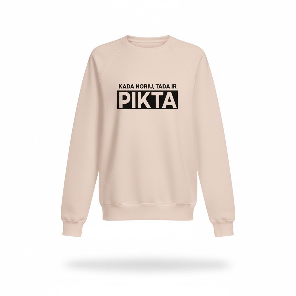 Moteriškas džemperis "Kada noriu, tada ir pikta"