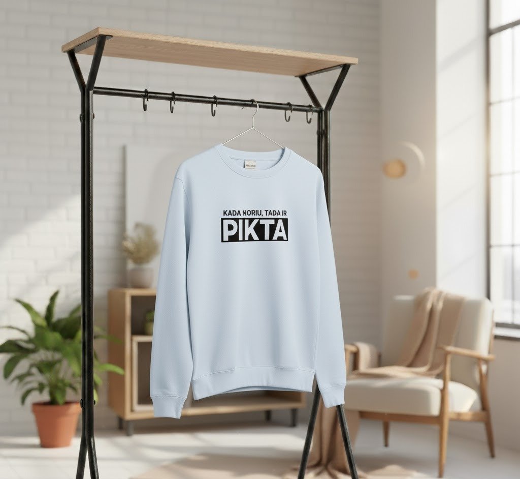 Moteriškas džemperis "Kada noriu, tada ir pikta" - Image 4