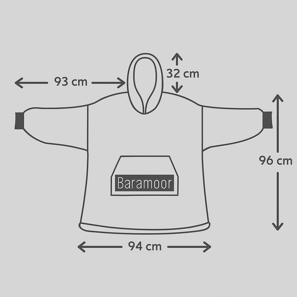 Geriausias žiemos draugas BARAMOOR džemperis-pledas "Strawberry" - Image 5