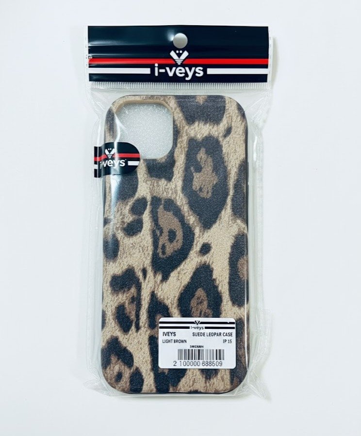 Telefono IPHONE 15 įmantrus dėkliukas "Leopardas"