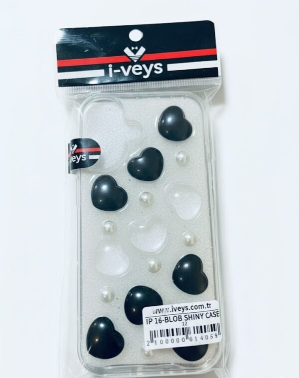 Telefono IPHONE 16 dėkliukas "Karališkos širdutės"