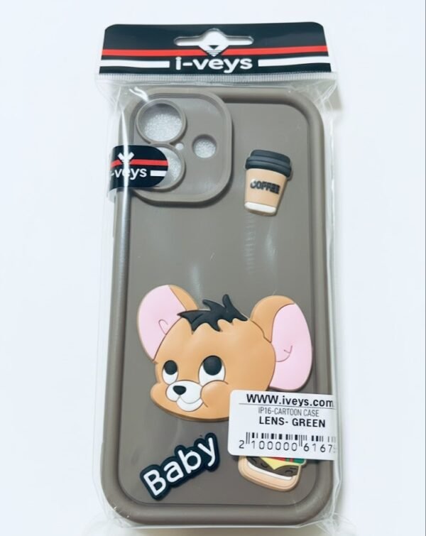 Telefono IPHONE 16 dėkliukas "Peliukas Džeris"