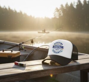 Tikro žvejo laisvalaikio kepuraitė "Žvejyba kaip papai"