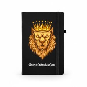 Personalizuota užrašų knygelė "Tavo minčių karalystė" (A5)
