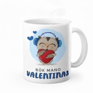 Keramikinis puodelis "Mano Valentinas"